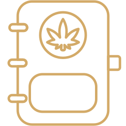 cannabis notebook icon