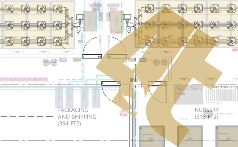 4trees Cannabis Building systems engineering micro cultivation floorplan and systems engineering