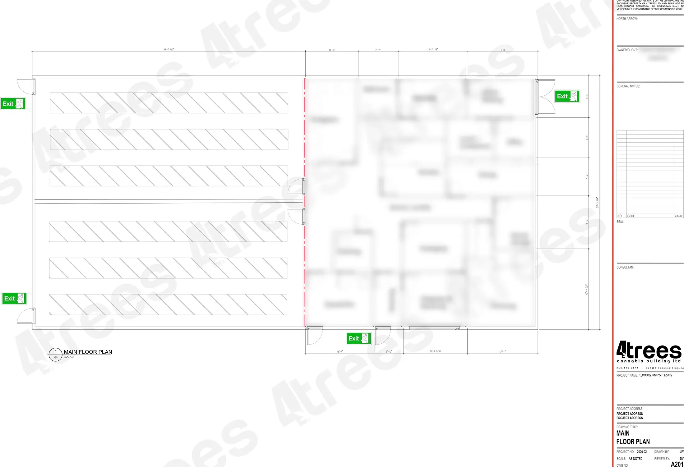 5000 sq ft micro cultivation facility designed by 4trees Cannabis Building Ltd