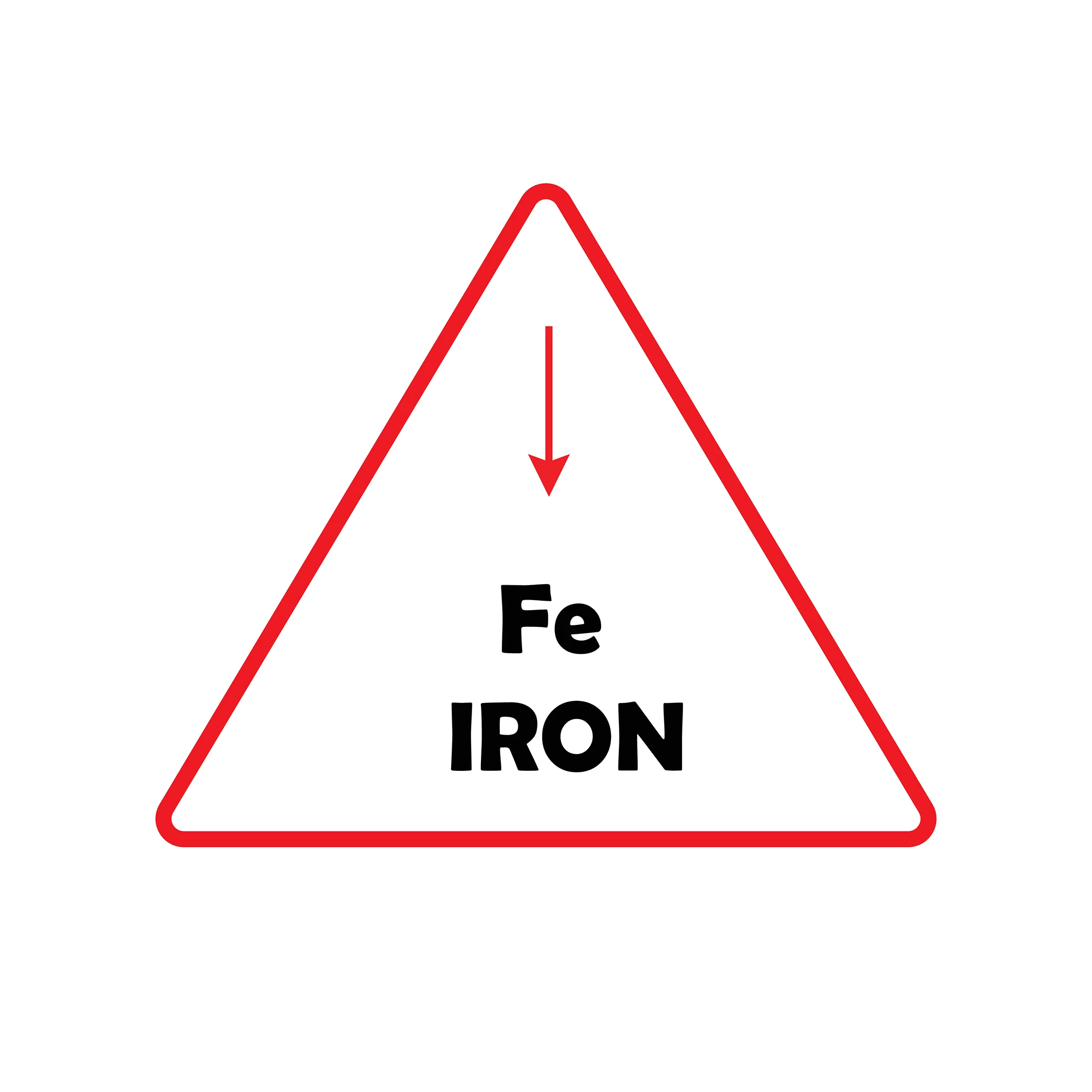Low iron sign