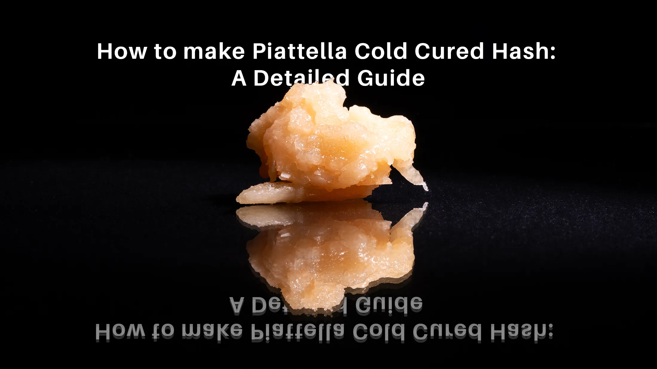 Piattella hash on a black background with the title: How to make Piattella Hash: A detailed guide
