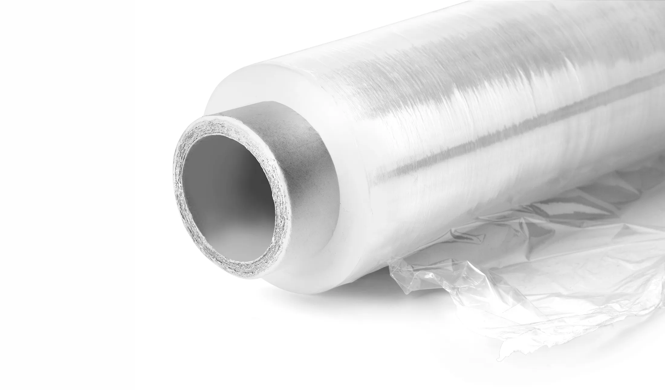 roll of cellophane close up